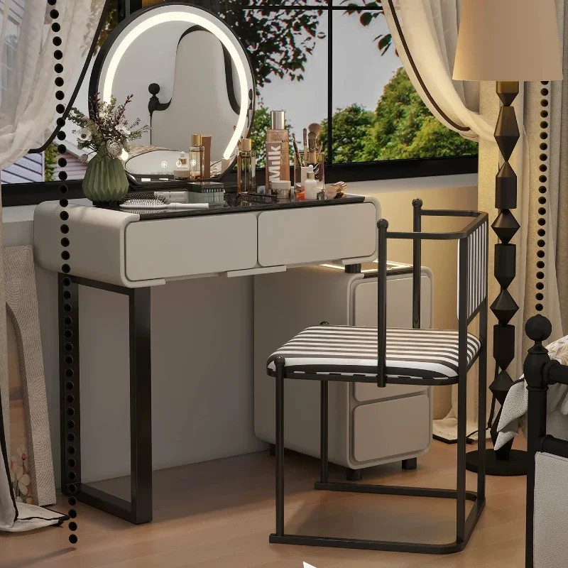 Modern Luxury Vanity Table Bedroom Comfortable Beauty Organizer Dressing Table Organizer Bedside Penteadeira Trendy Furniture