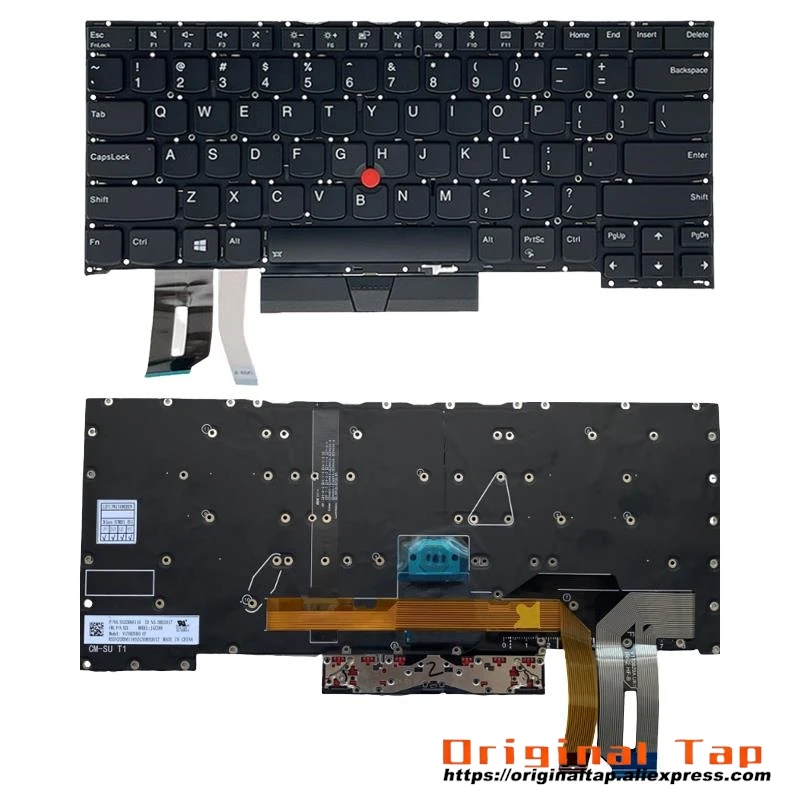 US English Backlit Keyboard for Lenovo Thinkpad T490s T495s SN20R66042 SN20R66073 SN20R66145 SN20R66114 SN20R66067 SN20R66139