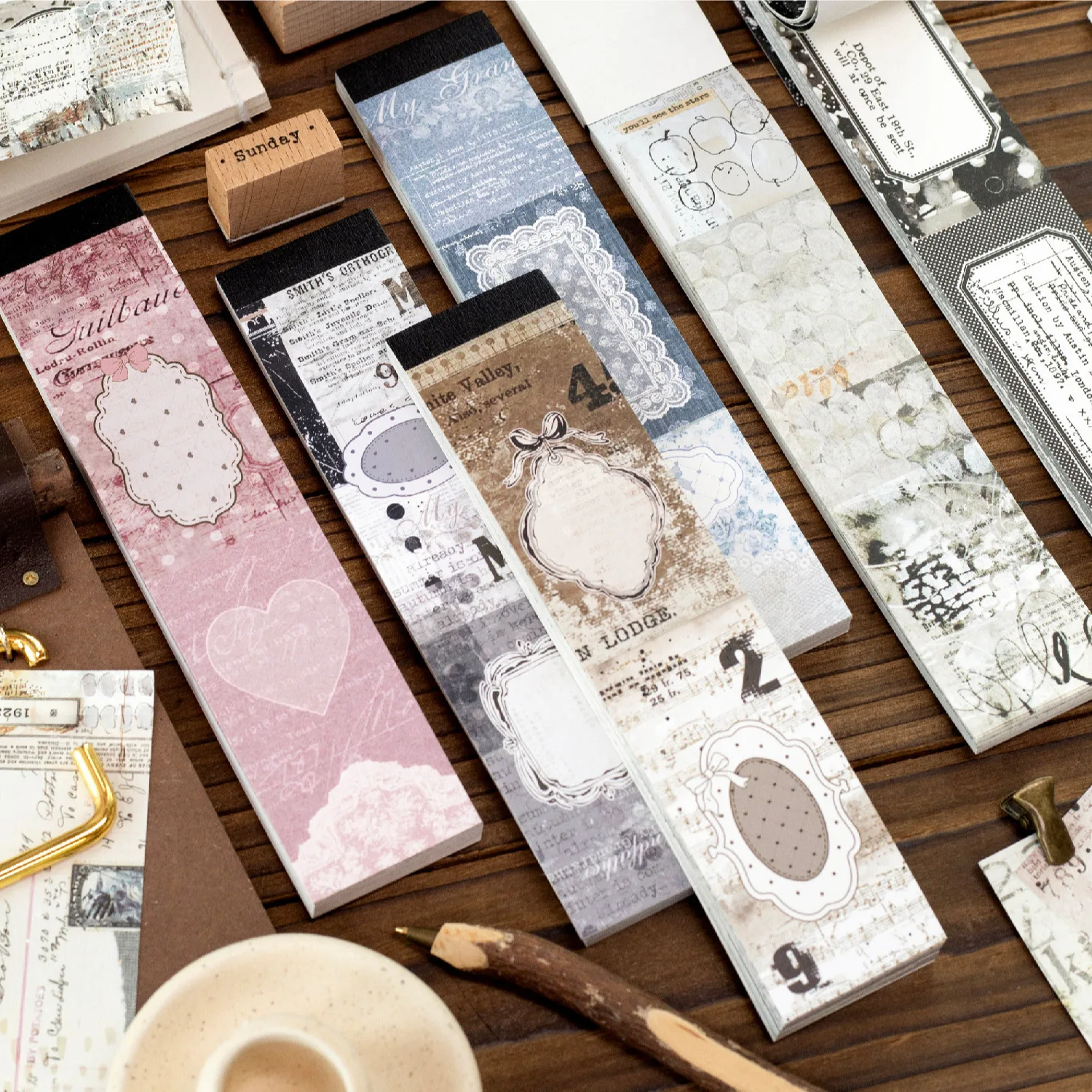 20sets/lot Memo Pads Material Paper Unshipped draft Collection Journal Scrapbooking paper Background Decoration Paper