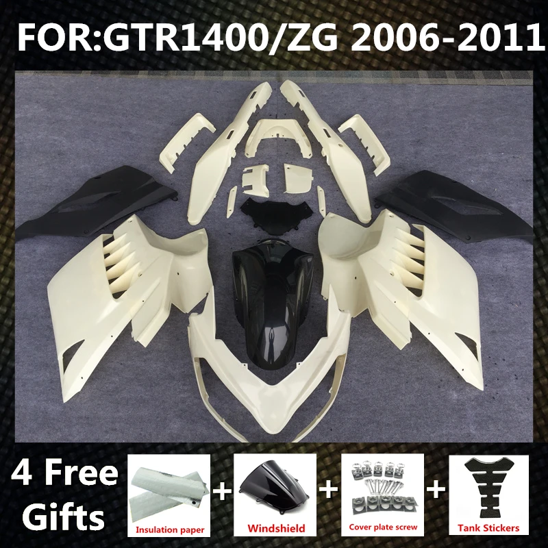 Motorcycle Injection mold Full Fairing Kit fit for GTR1400 ZG1400 Concours 14 2007 2008 2009 Bodywork fairings kit Plastics zxmt