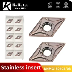 Kakarot Carbide Lắp DNMG150404 MA VP15TF DNMG 150408 DNMG150604 DNMG150608MA Dụng Cụ Quay Rau Thép Không Gỉ Tiện Bằng Máy CNC Cắt