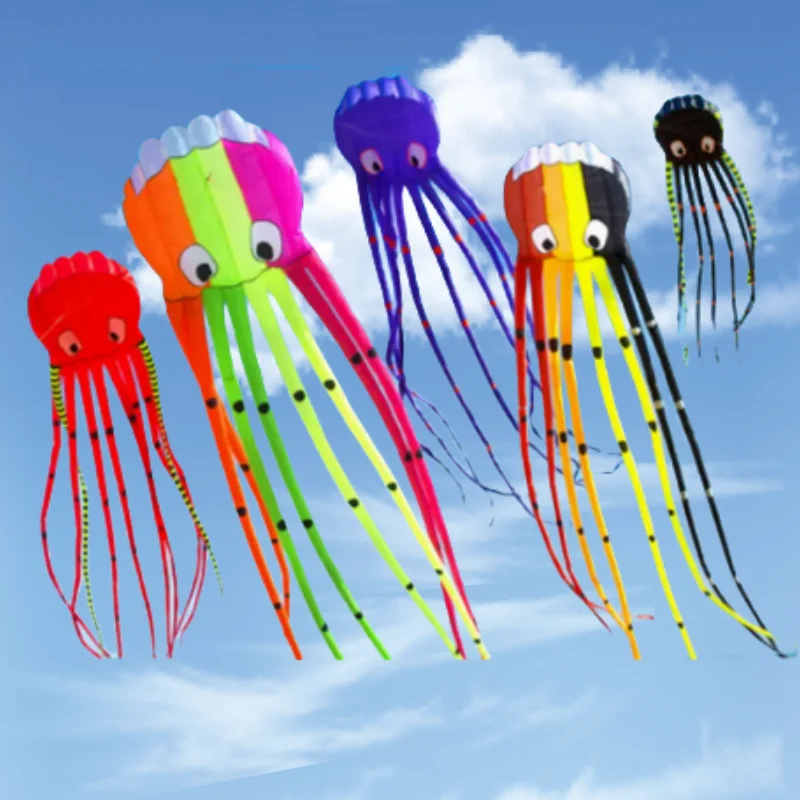 

free shipping 8m giant kites octopus kites flying for adults kites professional wind kites factory inflatable toys flying set