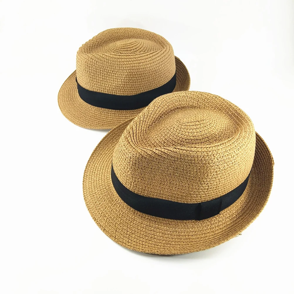 

Children Beach Hat Straw Girls Toddler Hats Baby Outdoor Summer Brim Cap Fits Children Straw Hat Most