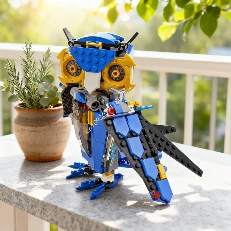 

505pcs MOC Jay s Owl Ship Ninjia C Model Building blocks toy Construction Assemble DIY creative idea Christmas gifts Education