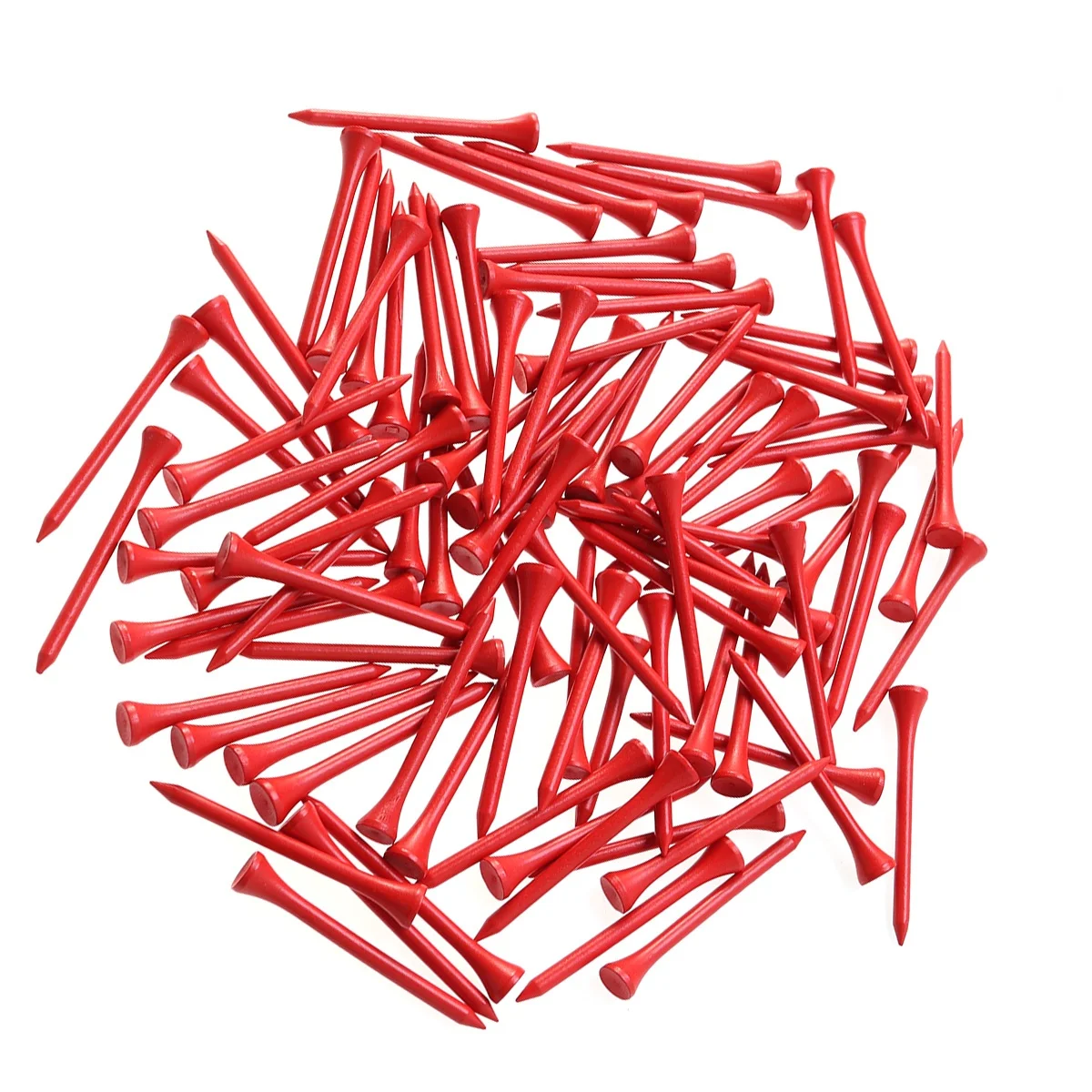 100pcs Lasting 7cm Yards Plastic Golf Tees For Straighter Drives Reusable Environmentally Friendly