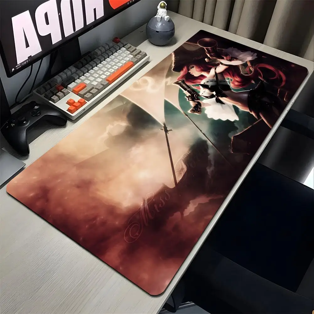 game l-league of l-legends Large Gaming lady Gamer Big Mouse Mat Computer Locking Edge MousePad 90x40cm Keyboard Desk