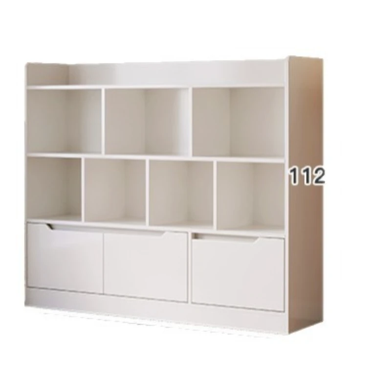 Cabinet Living  Display Cabinet Simple Bookshelf Multi-layer Shelf Lockers Household Simple Multi-grid Storage Organizing