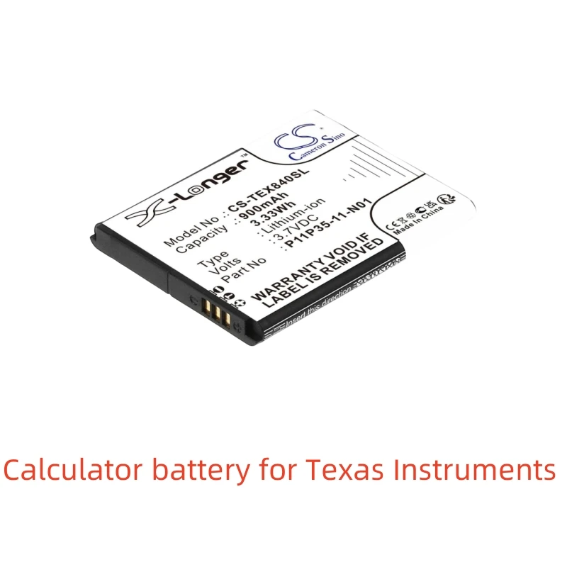 CS Li-ion Calculator battery for Texas Instruments,Universal,3.7V,900mAh,TI-84 Plus CE, TI Nspire CX CAS Graphing,DF-UC020