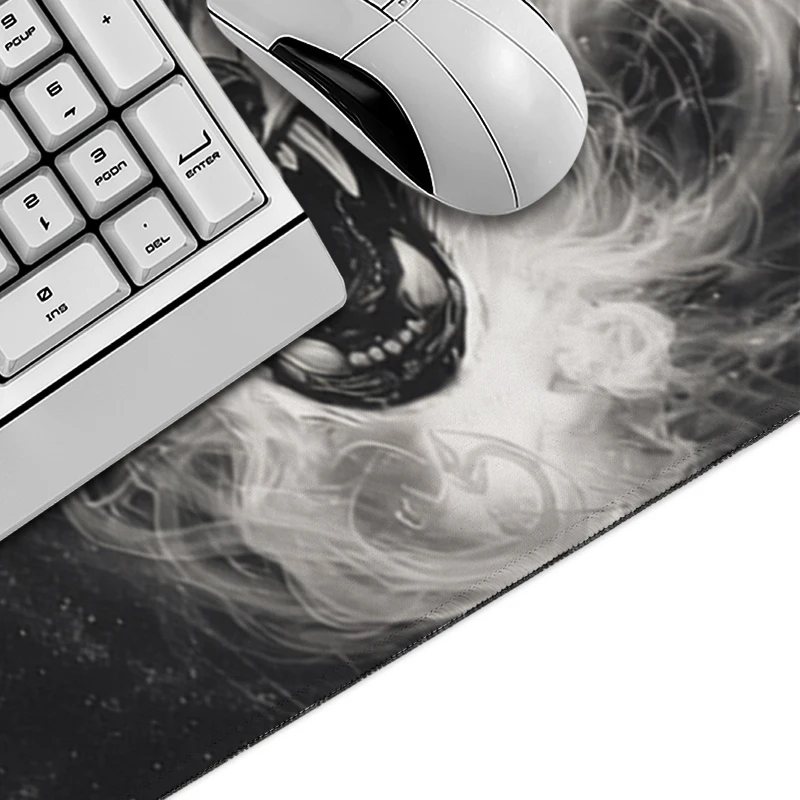 Black And White Wolf Mouse Pad Gamer printon demand Computer New Home Mousepad XXL keyboard pad Non-Slip Carpet PC