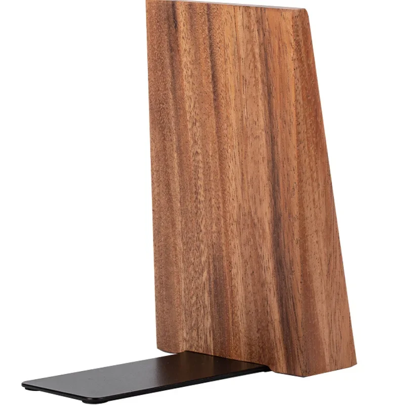 Imagem -05 - Madeira Desktop Bookends para o Office Book Organizer Book Ends Stand Holder Prateleira Bookrack Casa Par