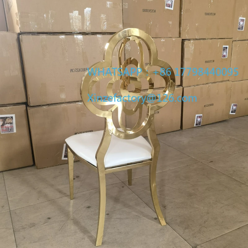 Silla personalizable del restaurante del banquete de boda del hotel del acero inoxidable