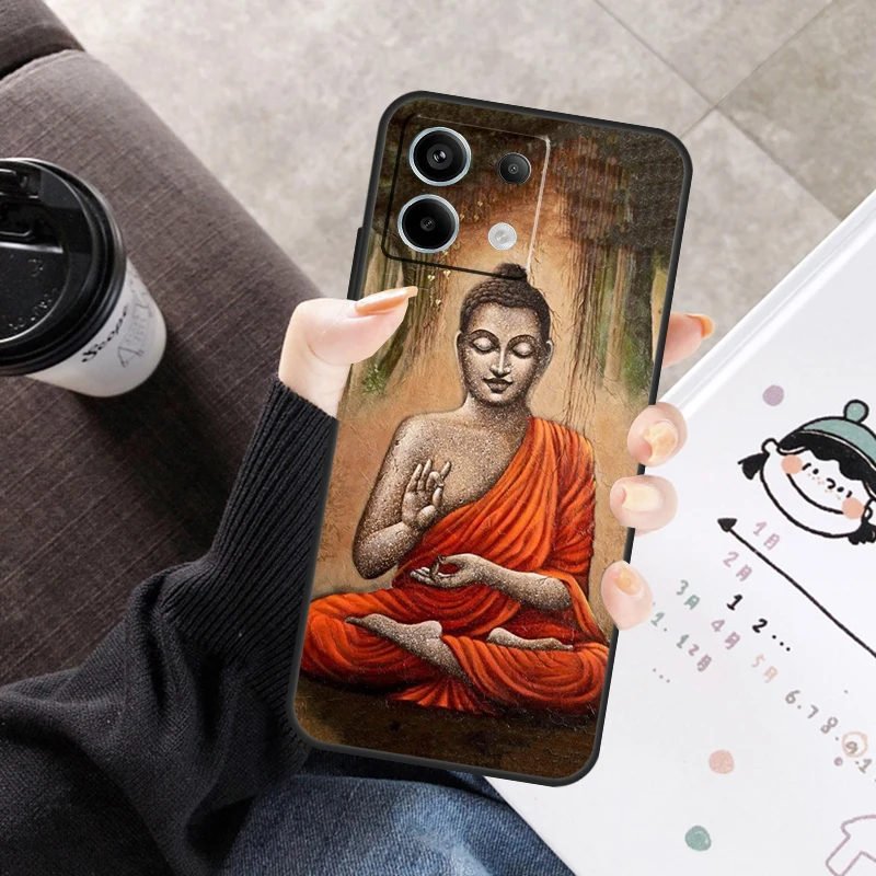 Buddha Cover For Xiaomi Redmi Note 14 Pro 9 10 11 12 13 Pro 11S 12S Case For Redmi 14C 12C 10C 13C