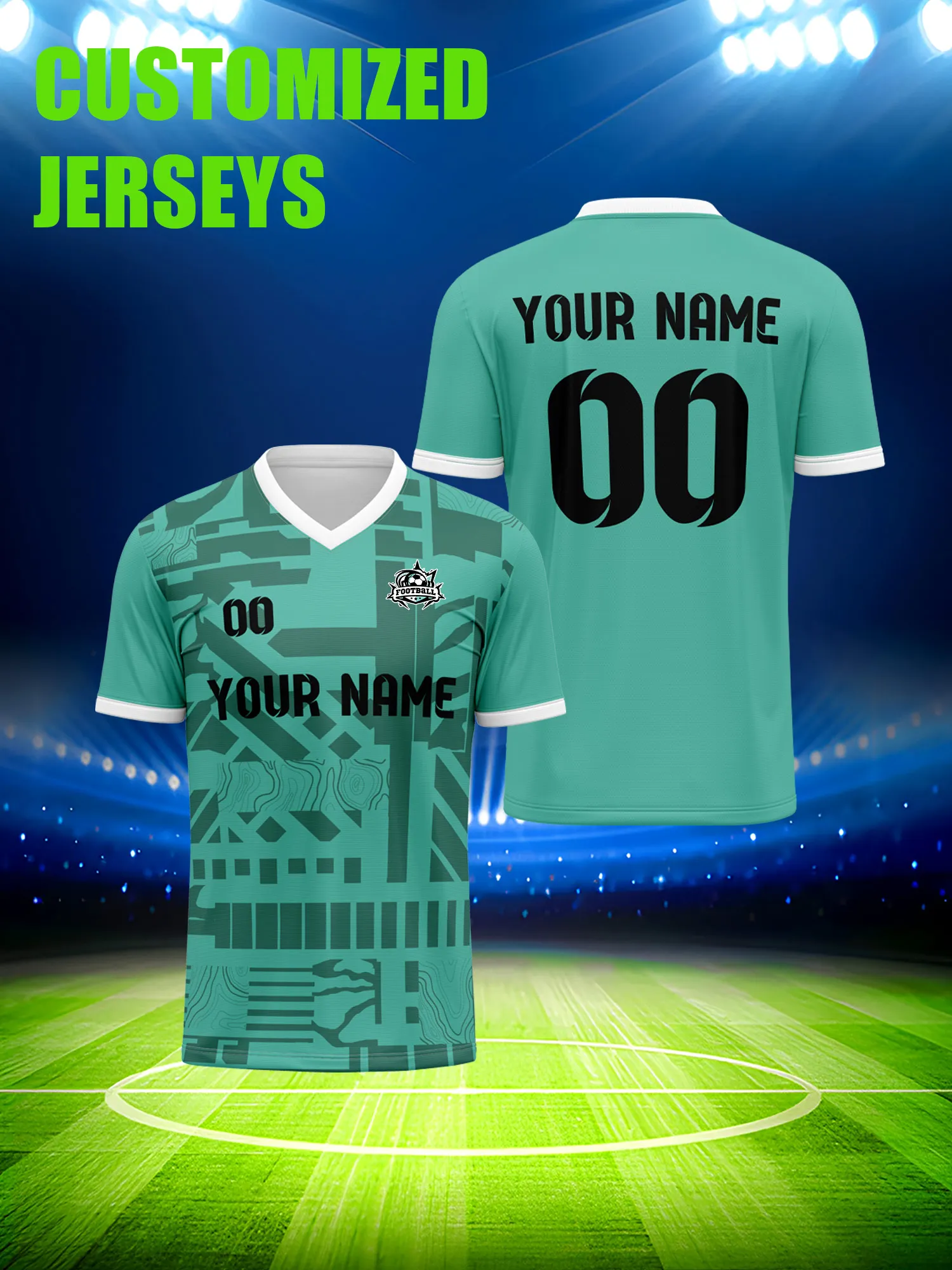 

Футбольная форма на заказ с индивидуальным изображением, номером и именем, сетчатая, вентилируемая, влагоотводящая, для тренировок