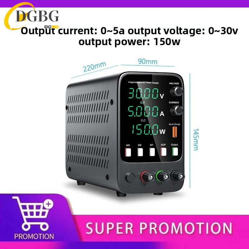 

Wanptek Laboratory DC Power Supply Adjustable 30V 5A 30V 10A 60V 5A 120V 3A with Output OCP Lab Switching Power Supply