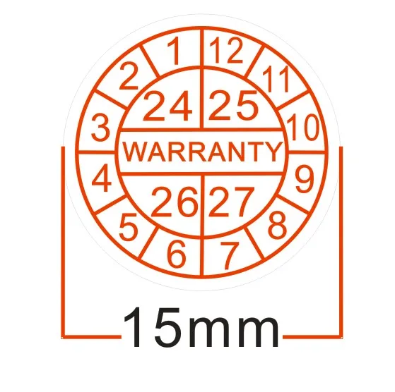 Etiqueta universal, retângulo, retângulo, para laptop, ipad, garantia, anti-roubo, etiqueta do selo, garantia, 5/10/15mm, 20x10mm, 100pcs