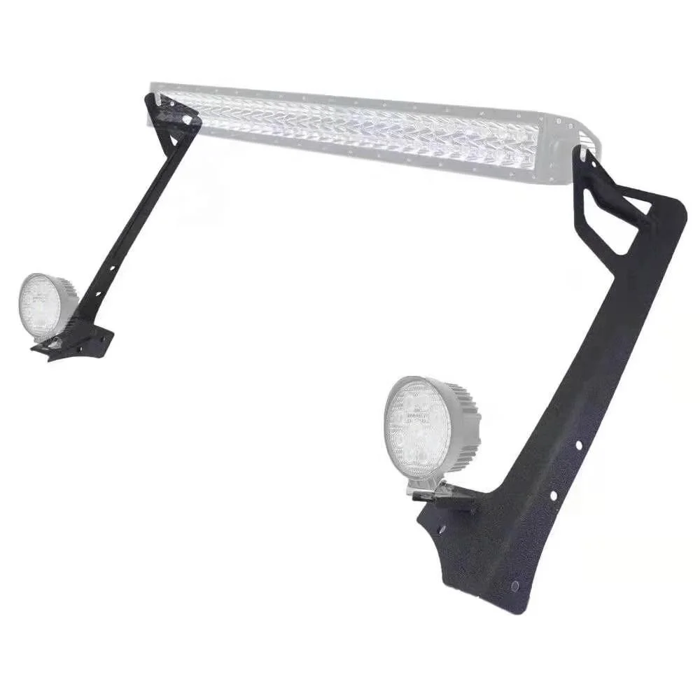 

50 Inch LED Work Light Bar Upper Windshield Mounting Brackets with A-Pillar Mounting Brackets For Jeep For wrangler JK