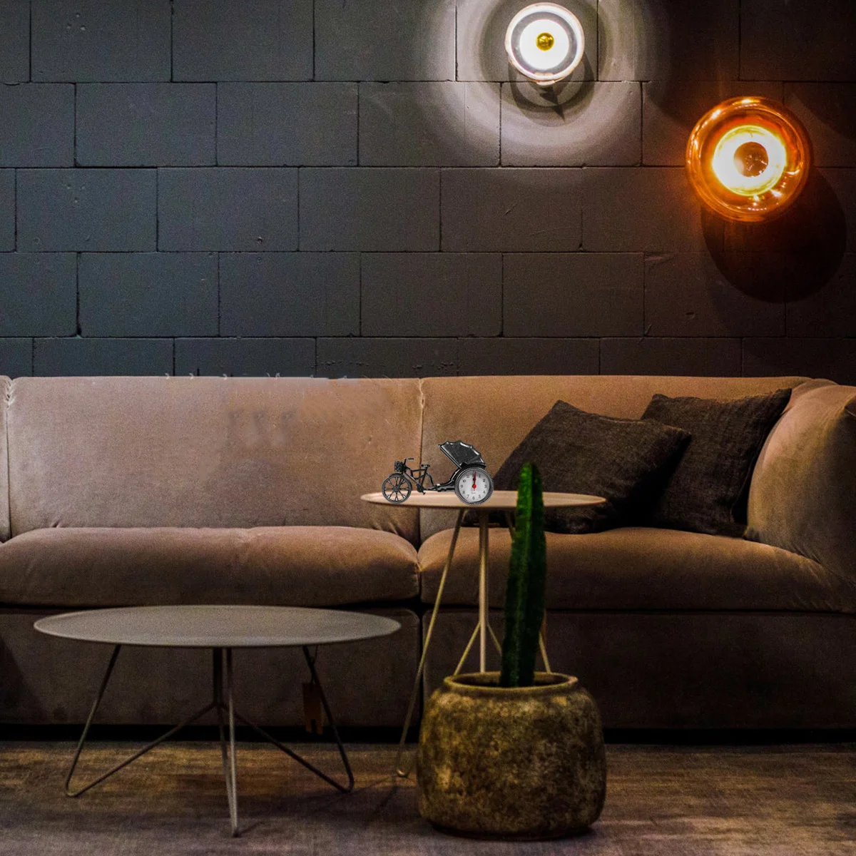 

Cabilock Locomotive Alarm Clock Digital Desktop Clock for Bedroom Home Decor Plastic Creative Bedside Ornament Timepiece