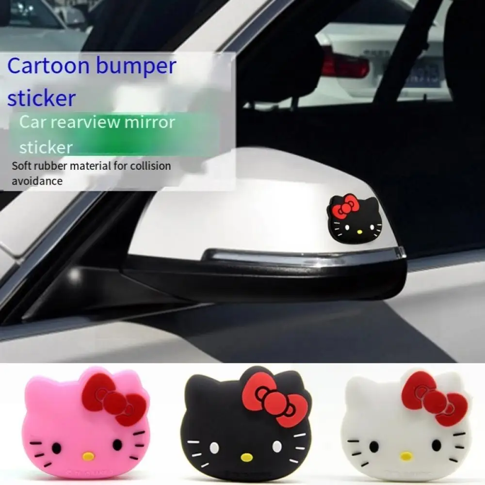 

Sanrio, Hello Kitty Kawaii аниме Автомобильная наклейка против столкновений Автомобильная наклейка против царапин автомобильное украшение универсальная наклейка из силикагеля