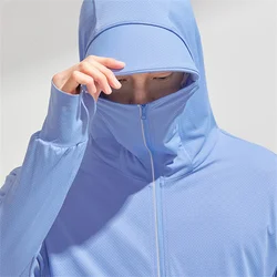 Casacos de pele com proteção solar UV para homens e mulheres, roupas esportivas ultraleves com capuz, quebra-vento casual, jaquetas de verão UPF 50 +