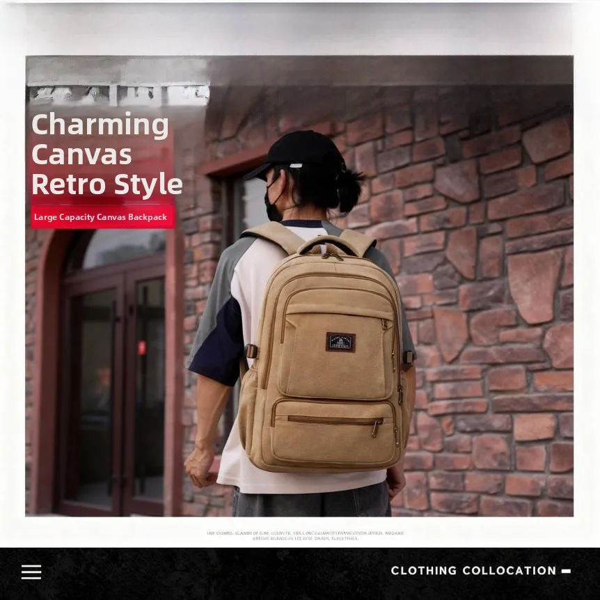 

Korean Sle Casual Outdoor ex Bapa Waterproof Wear-Resistant Cuter Bag with oulder Strap And Rain Cover