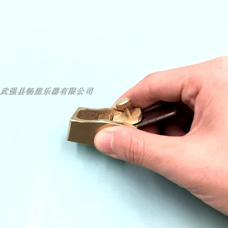 Exquisite 1pcs 42mm copper Brass flat bottom Edge planes Planer，new Woodworking Plane Manual Push Planing DIY Mini Hand Tool