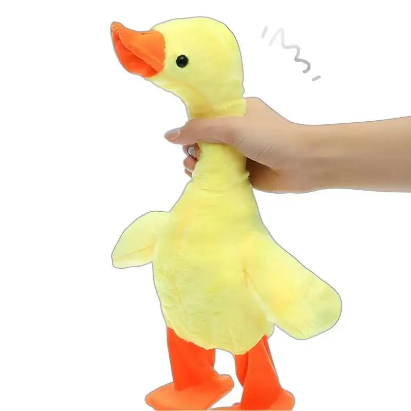 1Pcs 138 음악과 춤 아기 장난감 말하기 노래하고 걷기 오리 뮤지컬 오리 플러시 장난감 크리스마스 선물