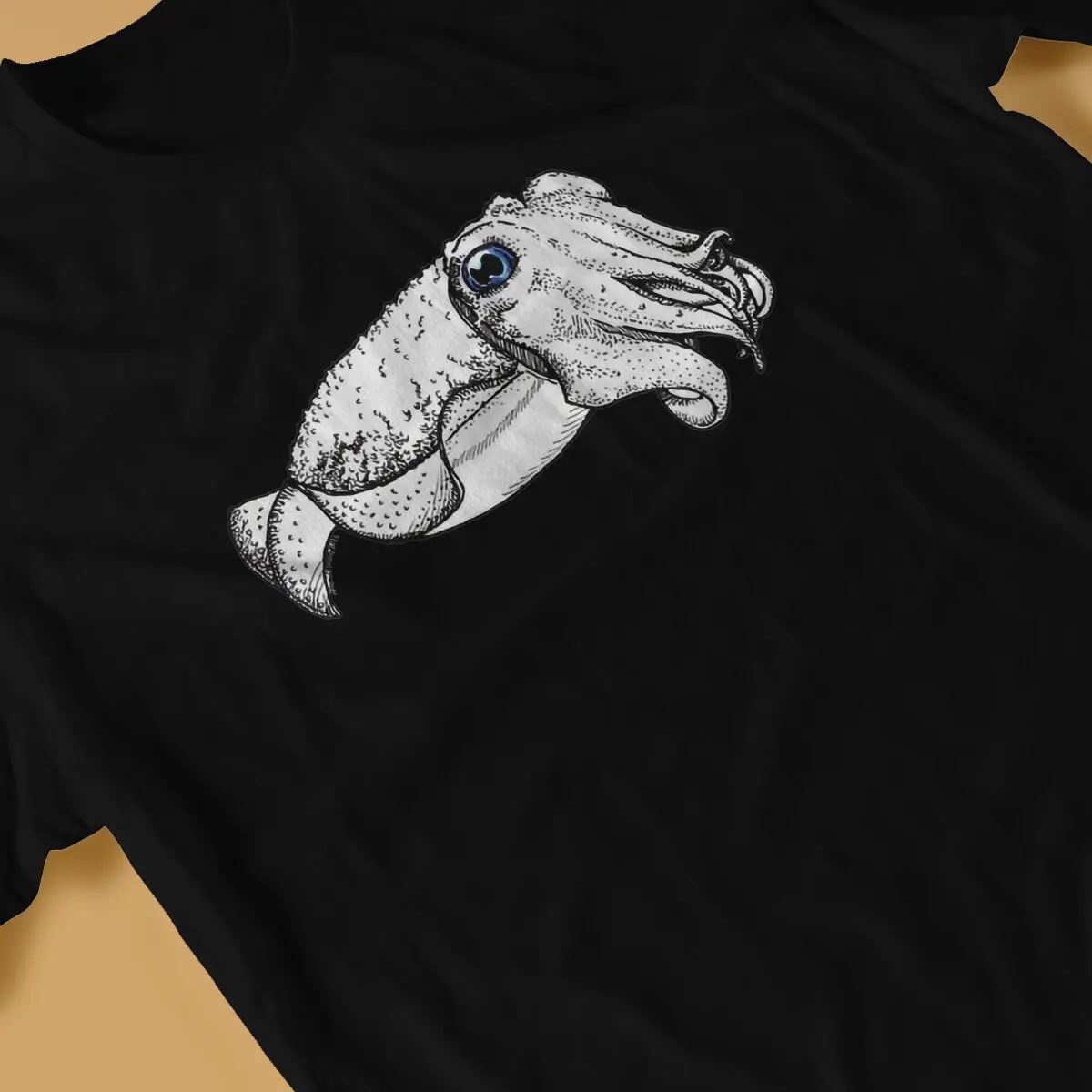 Men Friendly Cuttlefish T-Shirt Cool Style Hipster Ofertas O Neck Graphic Tshirt