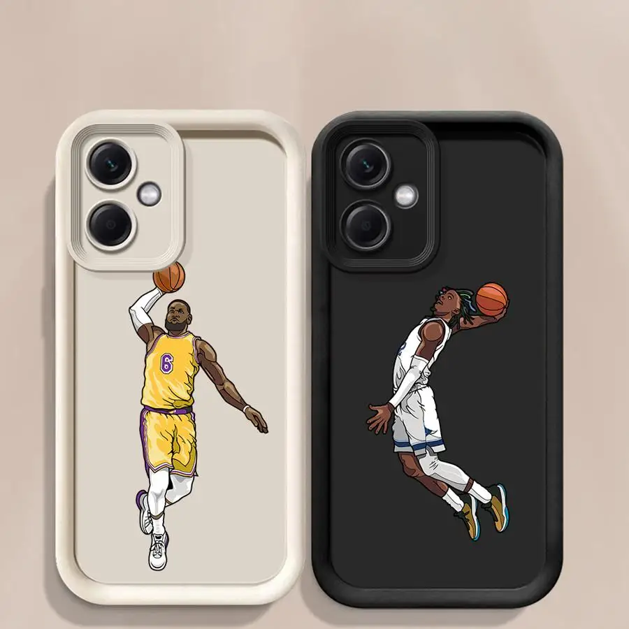 Basketball Player Phone Case for Xiaomi Redmi A3x 13 12C A3 A1 Plus 12 A2 Poco C61 C50 C51 X3 Pro Soft Cover Silicon