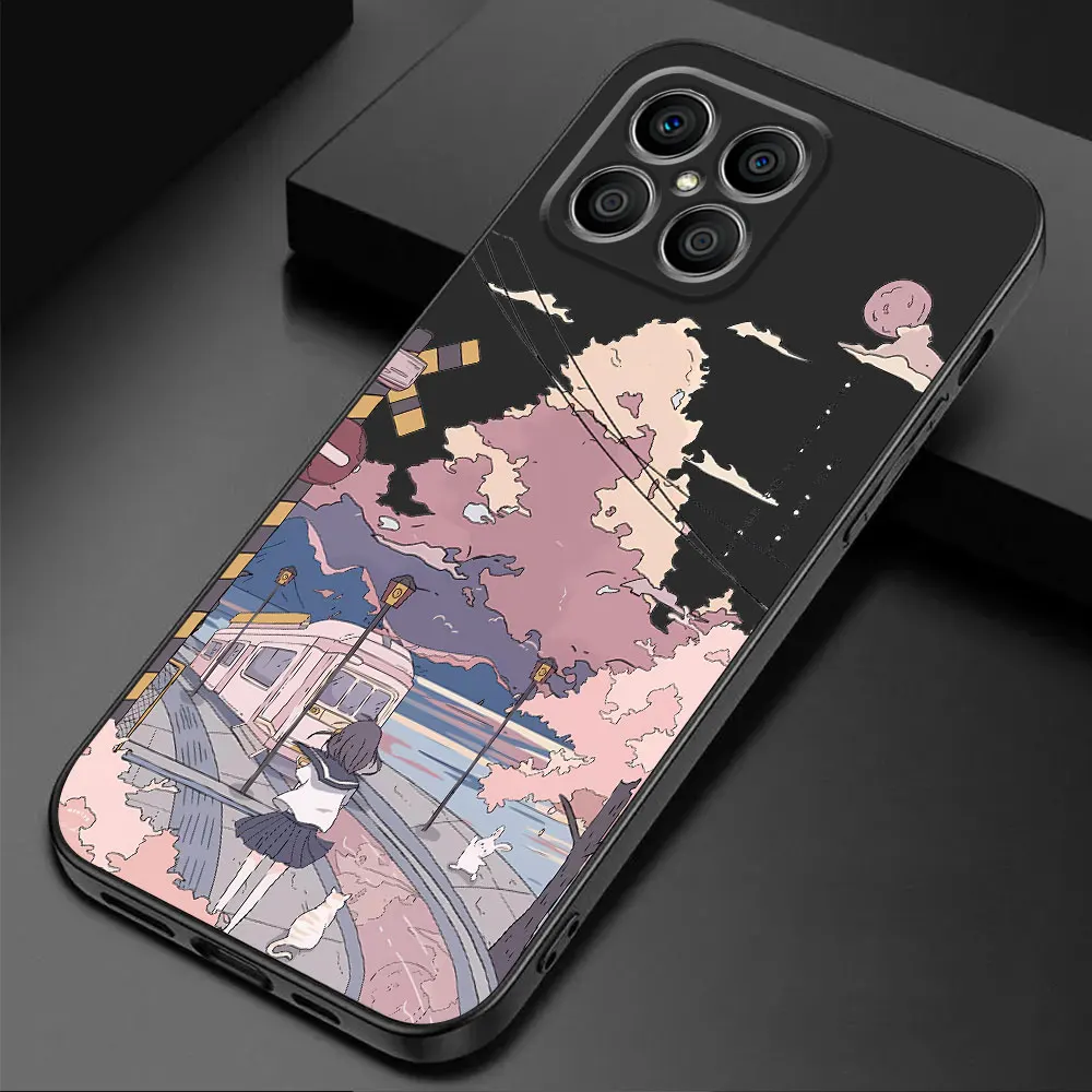 Funda de silicona para Honor 90 Pro, X7, X9a, Magic5 Lite, 70, X6a, X8, 8X, X6, X8a, Magic5, a prueba de golpes