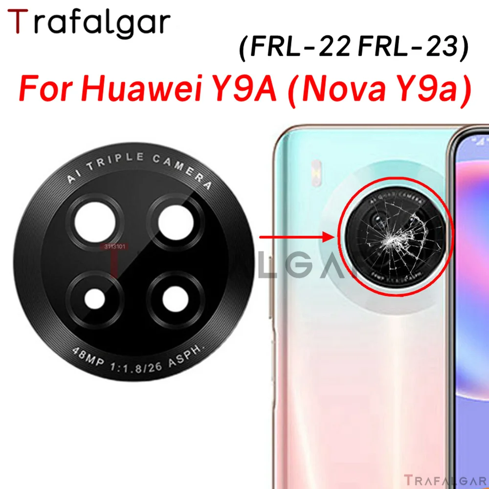 Rear Back Camera Glass Lens For Huawei Y9A nova Y9a FRL-22 FRL-23 ...