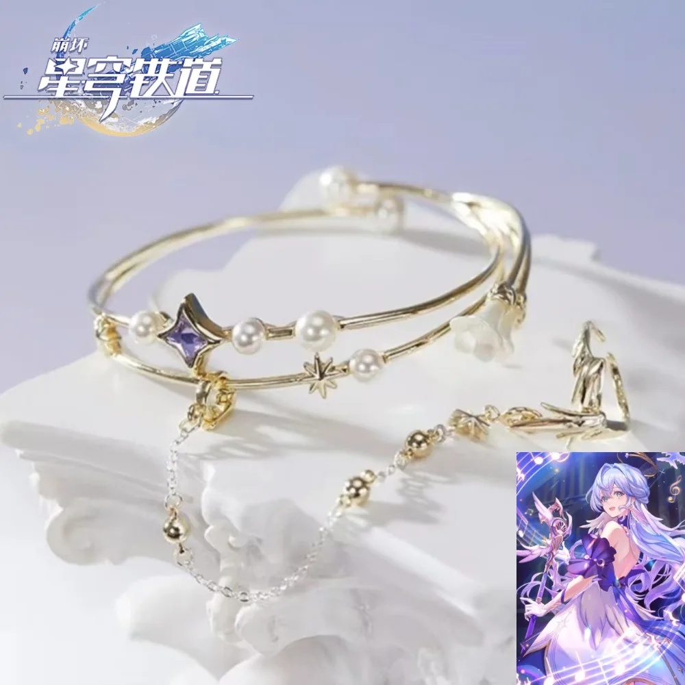 

Honkai: Star Rail Game Merch Bracelet Robin‌‌ Honkai Series Ring Fashion Decorations Couple Gift for Dates Parties Photography