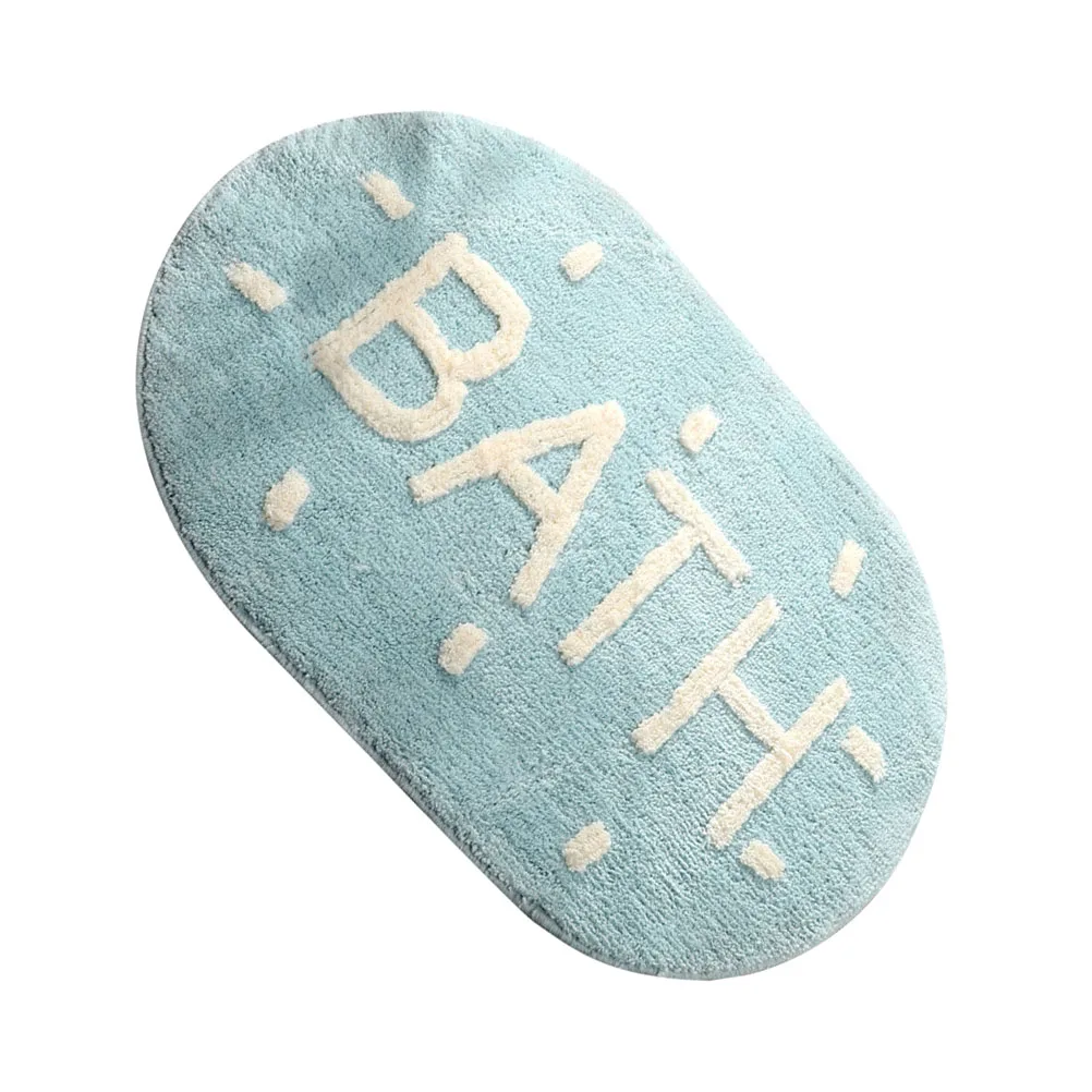 

1 шт. противоскользящий напольный коврик для ванны, впитывающий коврик для ванны, противоскользящий коврик, подушка для пола, коврик для ванной комнаты, синий