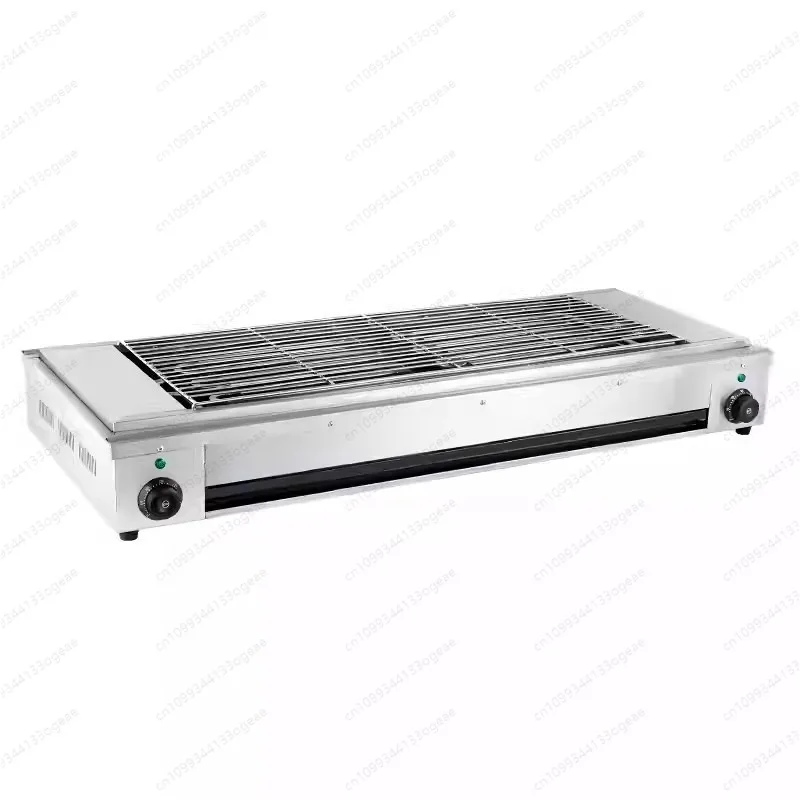 Electric Stainless Steel BBQ Grill with Thermostat for Commercial and Home Use Shish Kebab Meat Grilling
