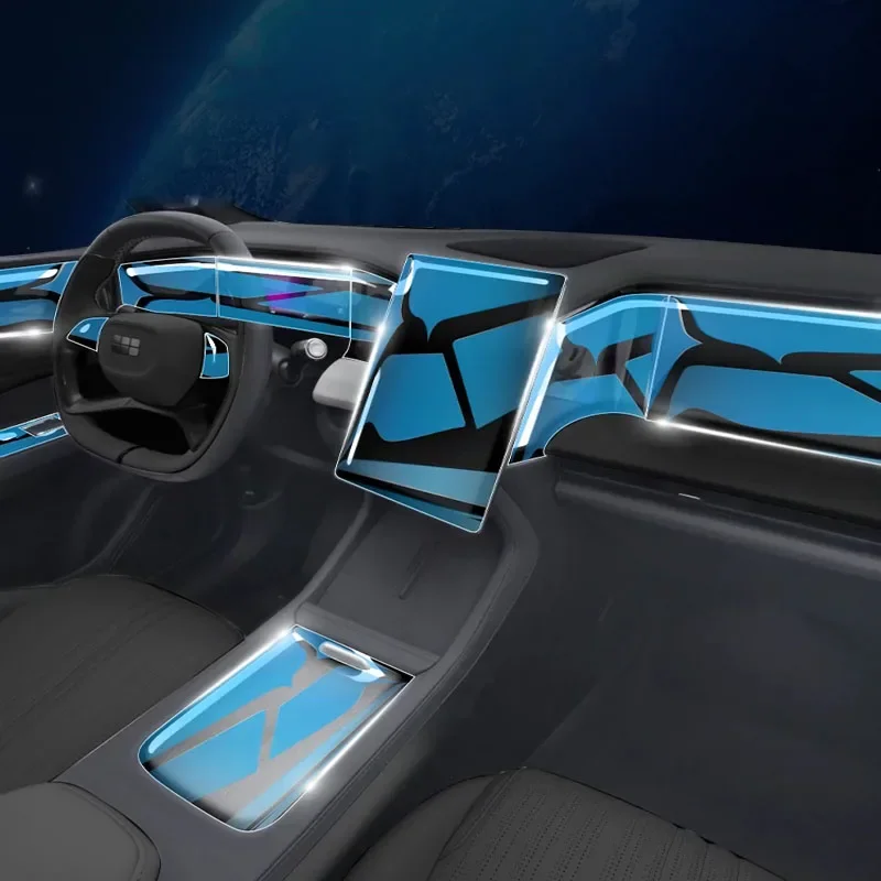 

For Geely Galaxy L7 NAVIGATION Back Air Vent Central Control Car Film Interior Accessories TPU Transparent Protector Film