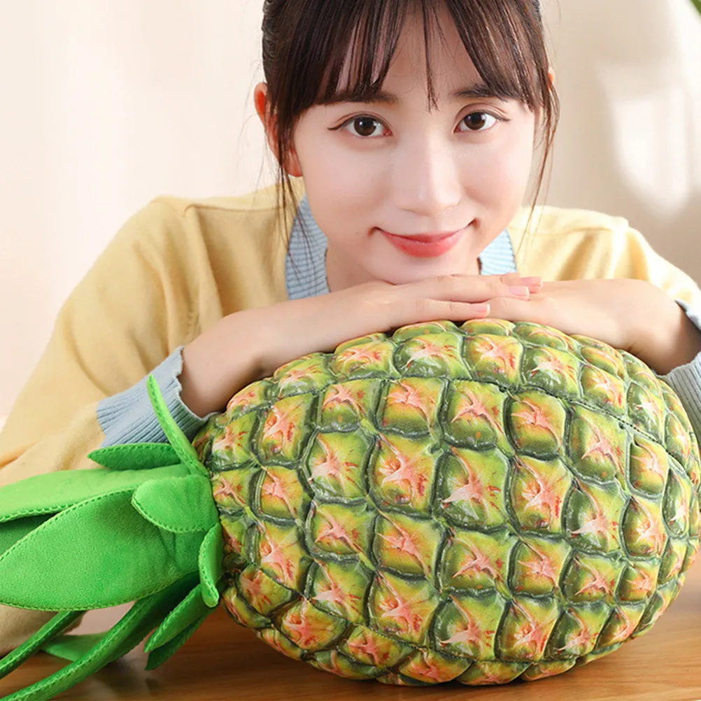 Pineapple Cushion Soft Comfortable Home Office Bedroom Kids Room Pillow Fruit Theme Cushion Boys Girls Gift Decoration