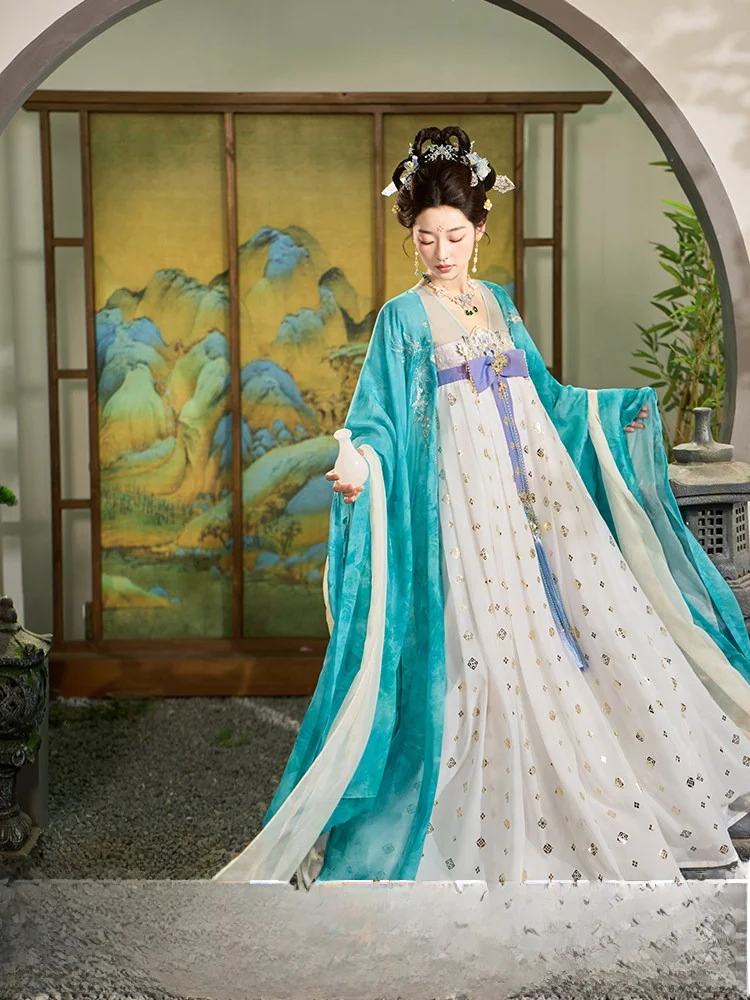 

Тринадцать росток фасоли Exc Spring Breeze Derop Night Return Joint Field Xisi WeiWu Zheng Gold Stam Hanfu Women