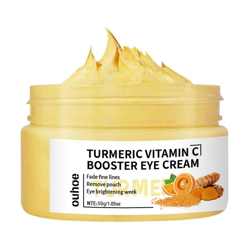 Curcuma vitamina C Booster Eye Cream schiarire le borse per gli occhi e le occhiaie migliorano le linee sottili degli occhi crema per gli occhi idratante