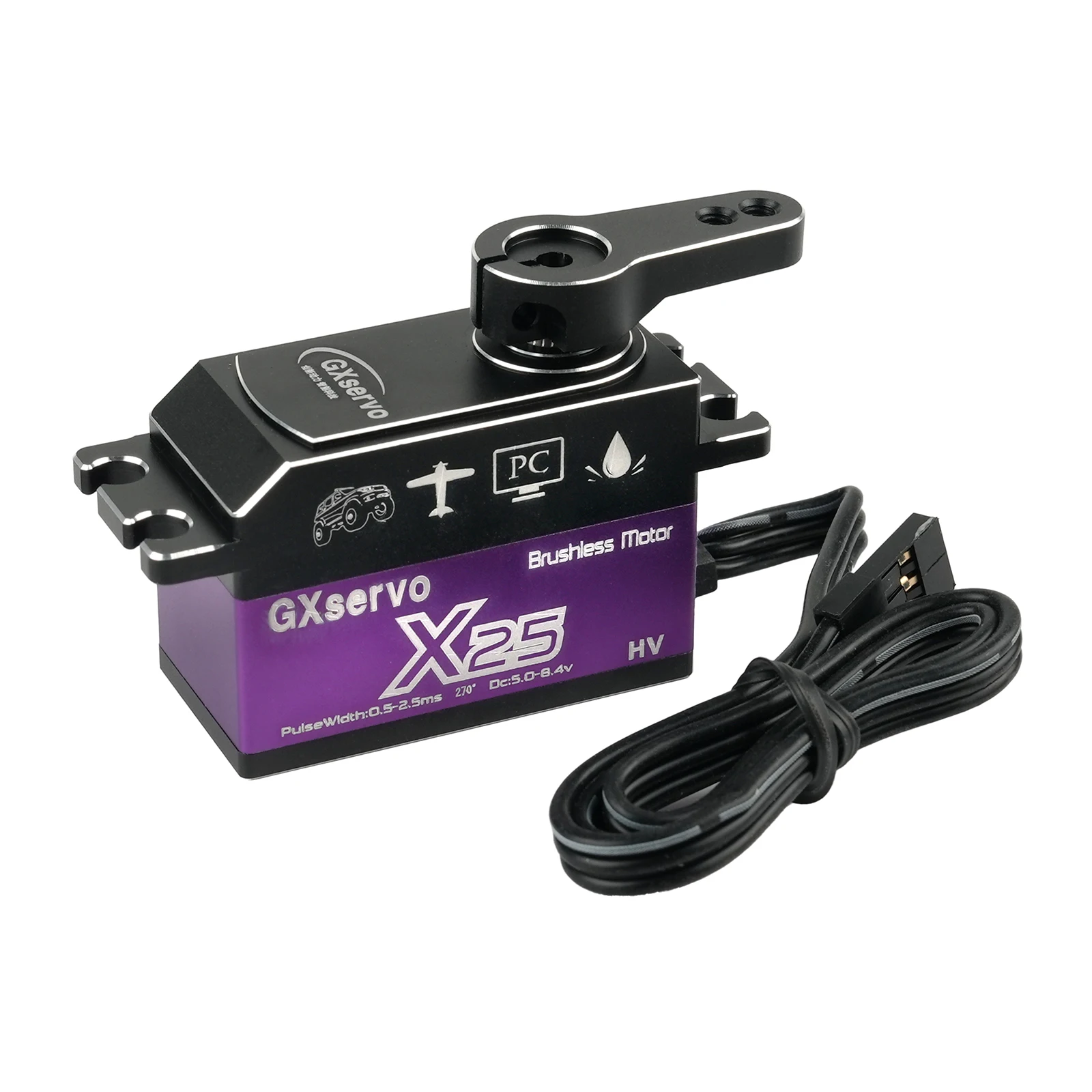 Premium X25 Corpo Corto Digitale Servo Metal Gear 180 270 360 Gradi per Robot Auto Modello Giocattoli Motore Brushless