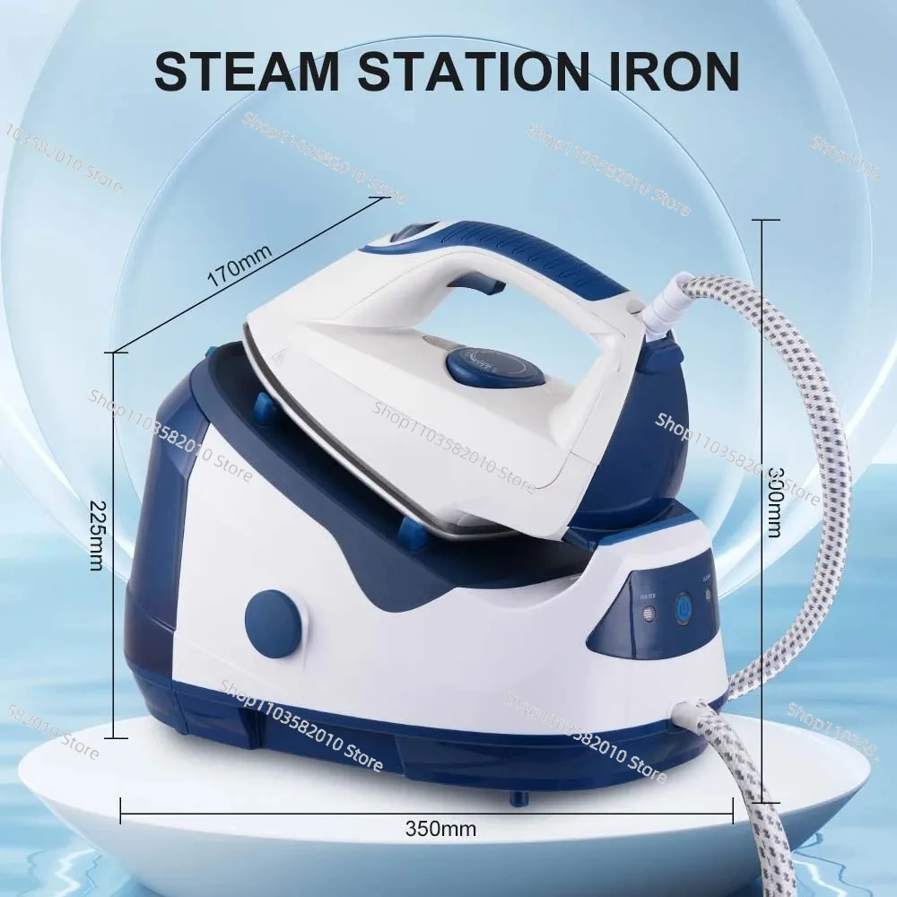 2100W 1.3L Removable Watertank Anodized Soleplate Automatic Cleaning  Electric Steam Iron with boiler