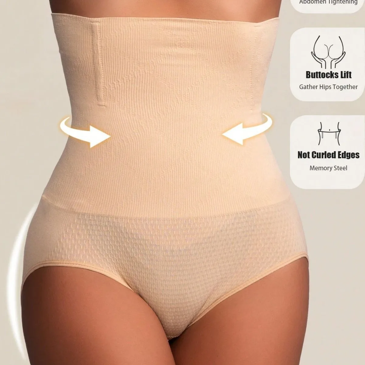 

High Waist Women Postpartum Shapewear Tummy Control Underwear Seamless Butt Lifting Body Shaping Pants