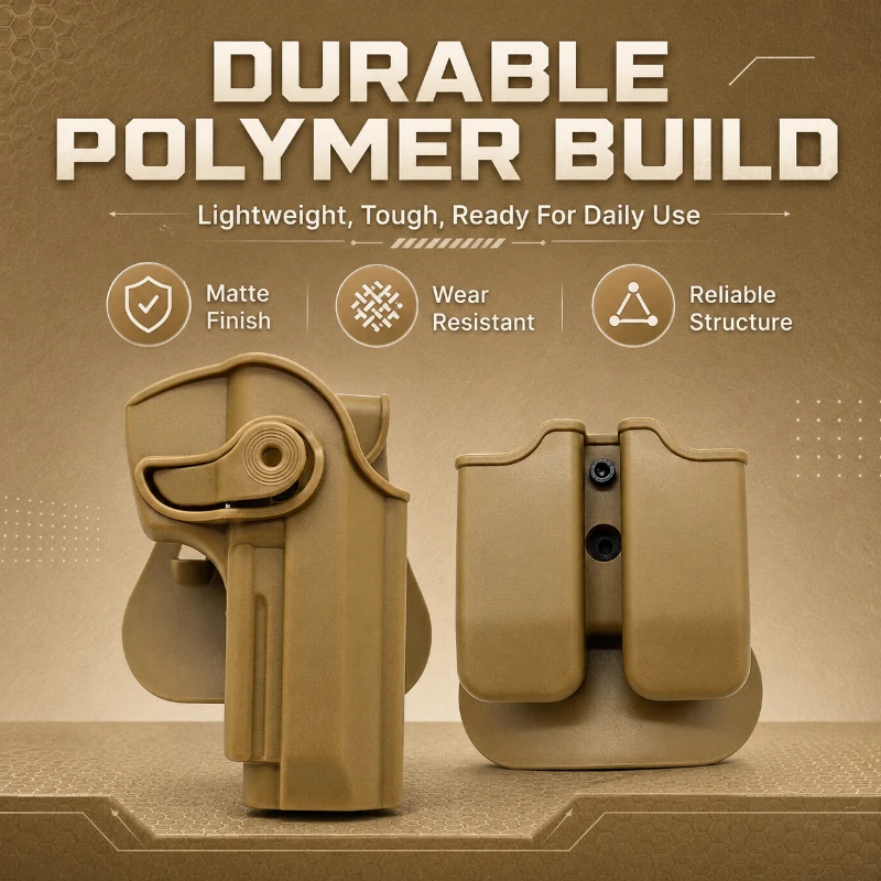 Quick Snap Rotation Lock Waist Carry Sleeve Dual Storage Holder Multi Matte Hobby Spare Hardware