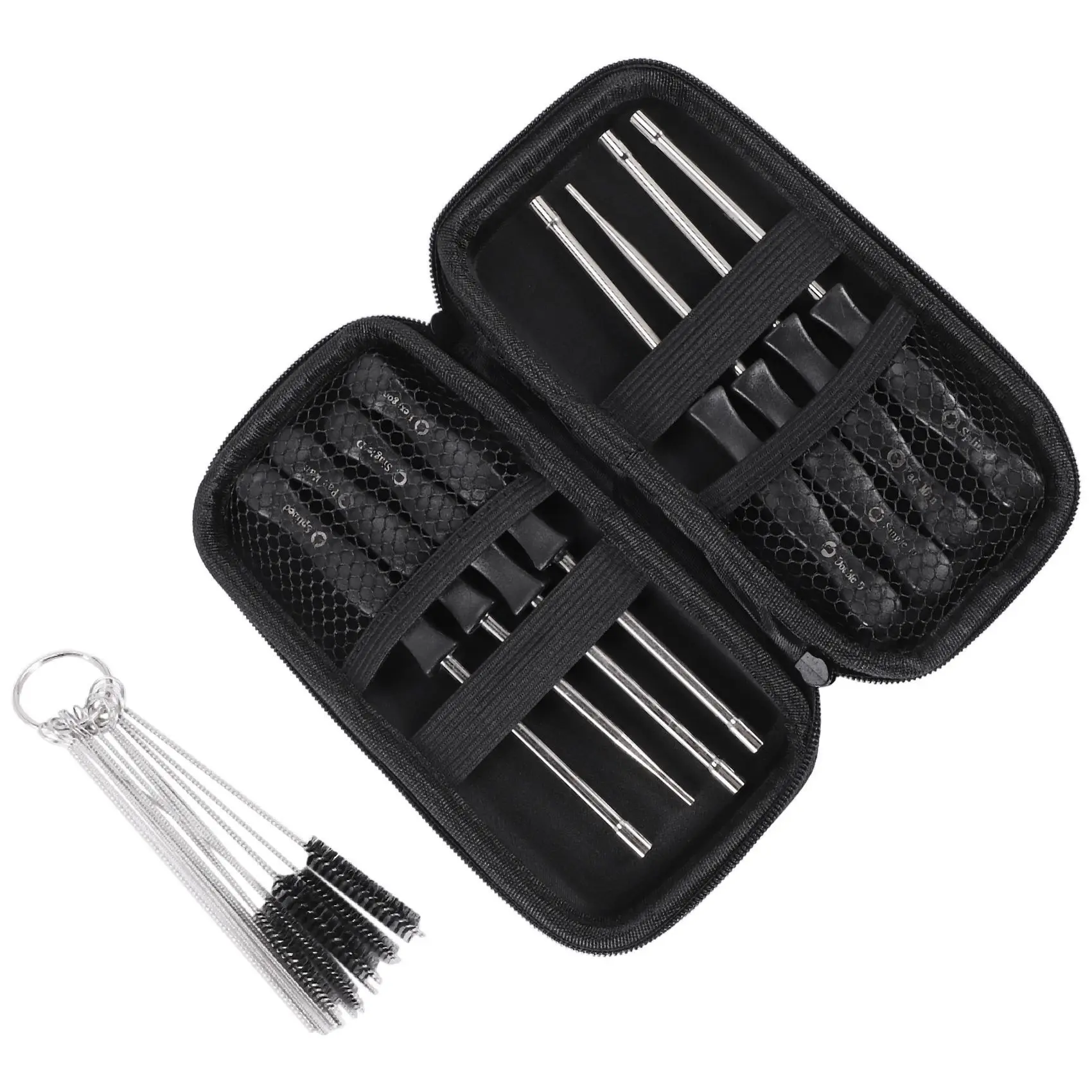 (Pack of 8) Carburetor Adjustment Tool Screwdriver + Carburetor Cleaning Kit + Carrying Case for Common 2 Cycle Small Engine