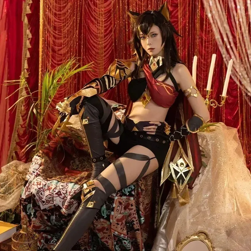 LQDehya Cosplay In Stock Game Genshin Impact Dehya Cosplay Costume DokiDoki-SR Cosplay Christmas Costume Sumeru Plus size