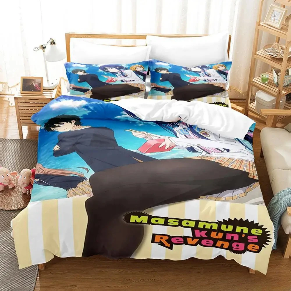 kawaii Pretty Derby Bedding Set Single Twin Full Queen King Size Bed Set Adult Kid Bedroom Duvet cover Sets 3D Print Anime Bed