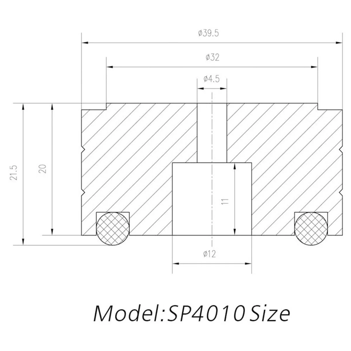 4 Uds 40X20Mm aluminio HiFi AMP altavoz soporte de aislamiento tocadiscos DAC pies Pad