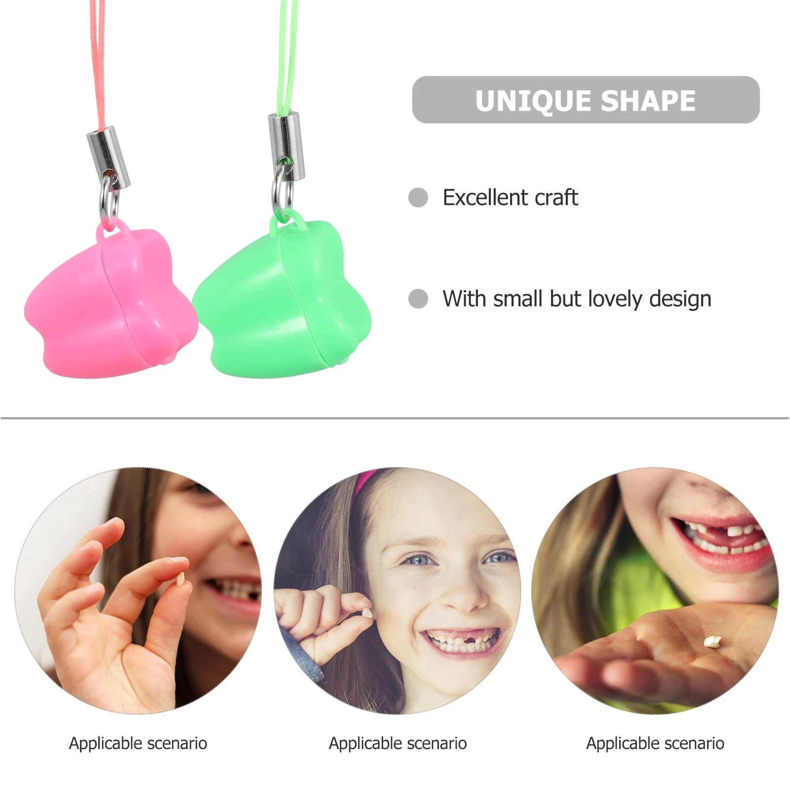 20 قطعة صندوق أسنان الطفل المحمولة خفيفة الوزن الكرتون تذكار التخزين المنظم حامل أسنان الرضع الذاكرة جامع الاطفال تذكارية #1