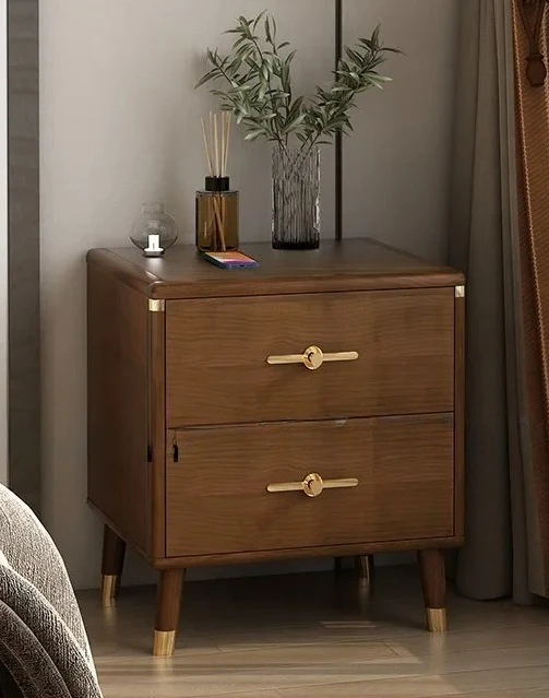 

P5/14 intelligent all-solid wood bedside table, wireless charging, bedside storage cabinet, simple storage cabinet