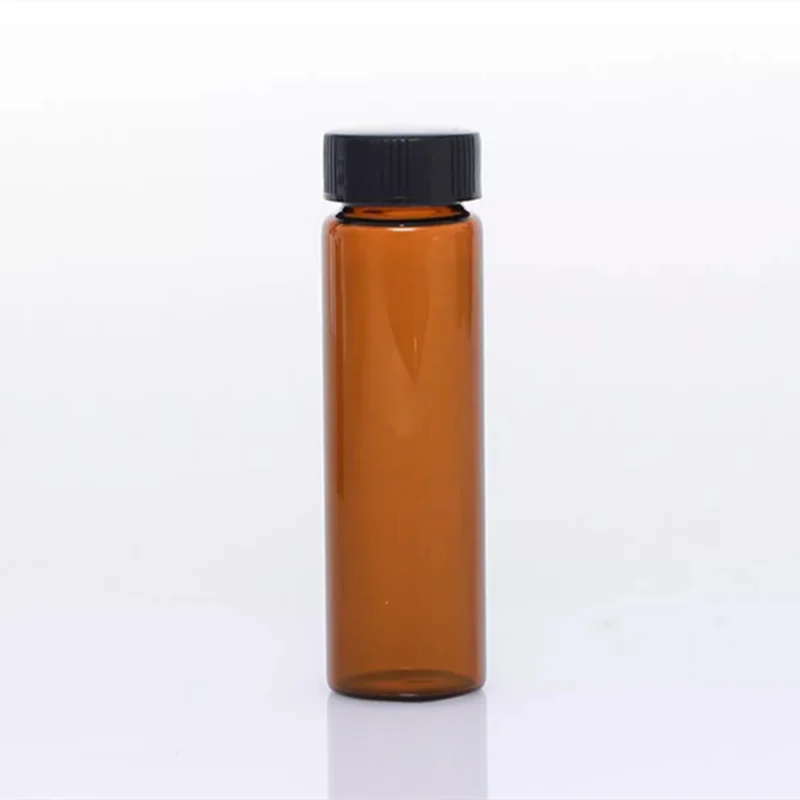 2ml To 60ml Amber Lab Glass Sample Bottles Brown Screw-mouth Essential Oil Bottle Lab Vial Chemistry Glassware