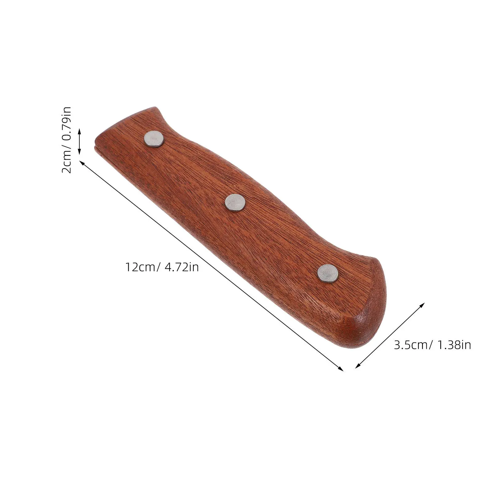 Knife Cutter Handles Wooden Non-Slip Handle For Kitchen Knife Replacement With Mounting Rivets Ergonomic Grip Cutter Repair view 6