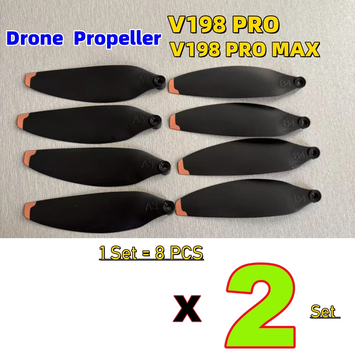 JHD V198 PRO الطائرة بدون طيار المروحة ل V198 برو ماكس الطائرة بدون طيار قطع الغيار مجداف V198 برو ماكس الطائرة بدون طيار استبدال V198 شفرة بالجملة